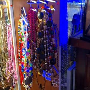 Homemade necklaces name brand purses Michael kors coach and others also clothing